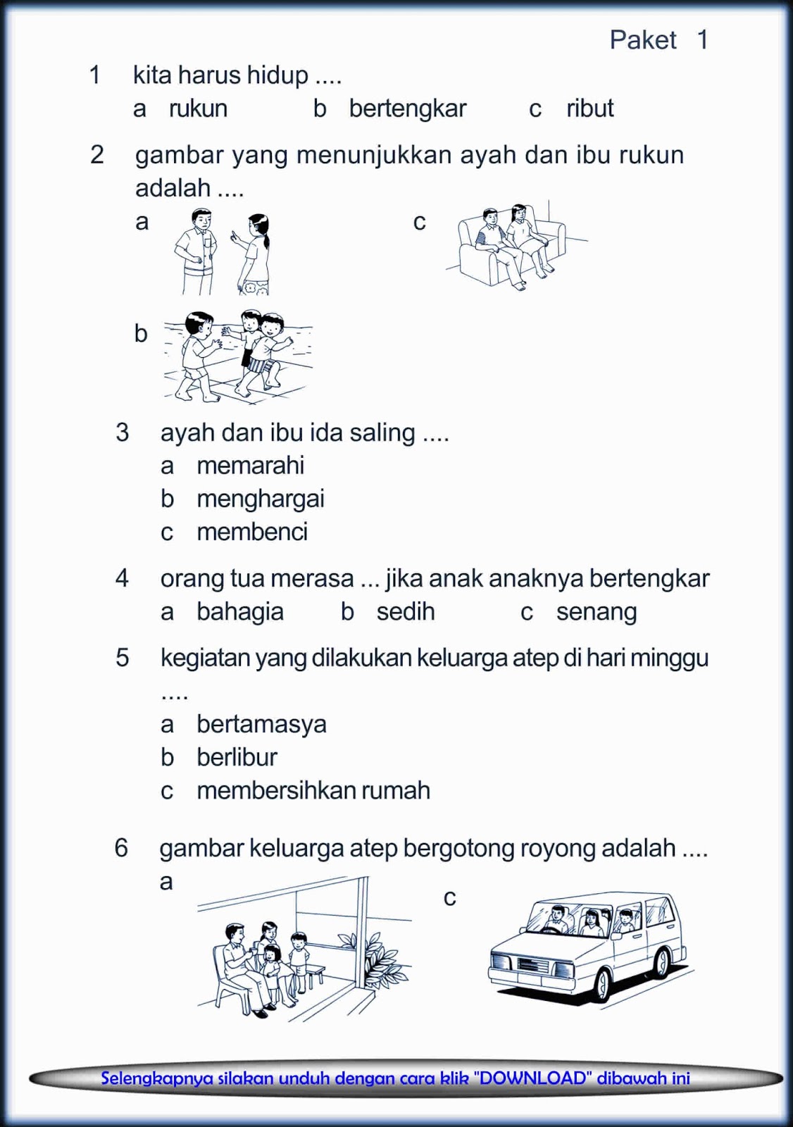 Materi Pkn Kelas 1 Sd Semester 2 - Homecare24