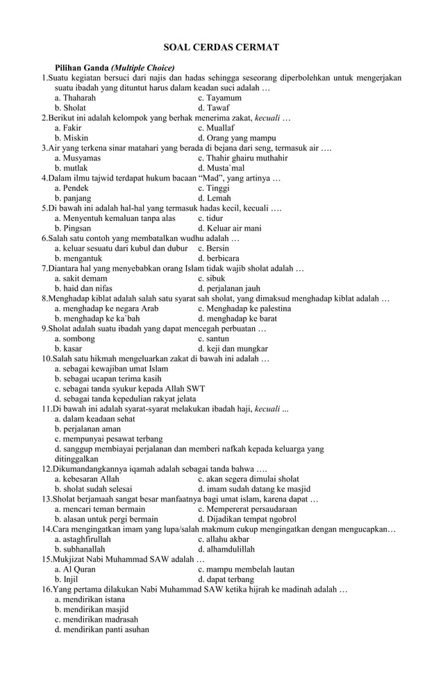 Soal Cerdas Cermat Matematika Sma - Homecare24