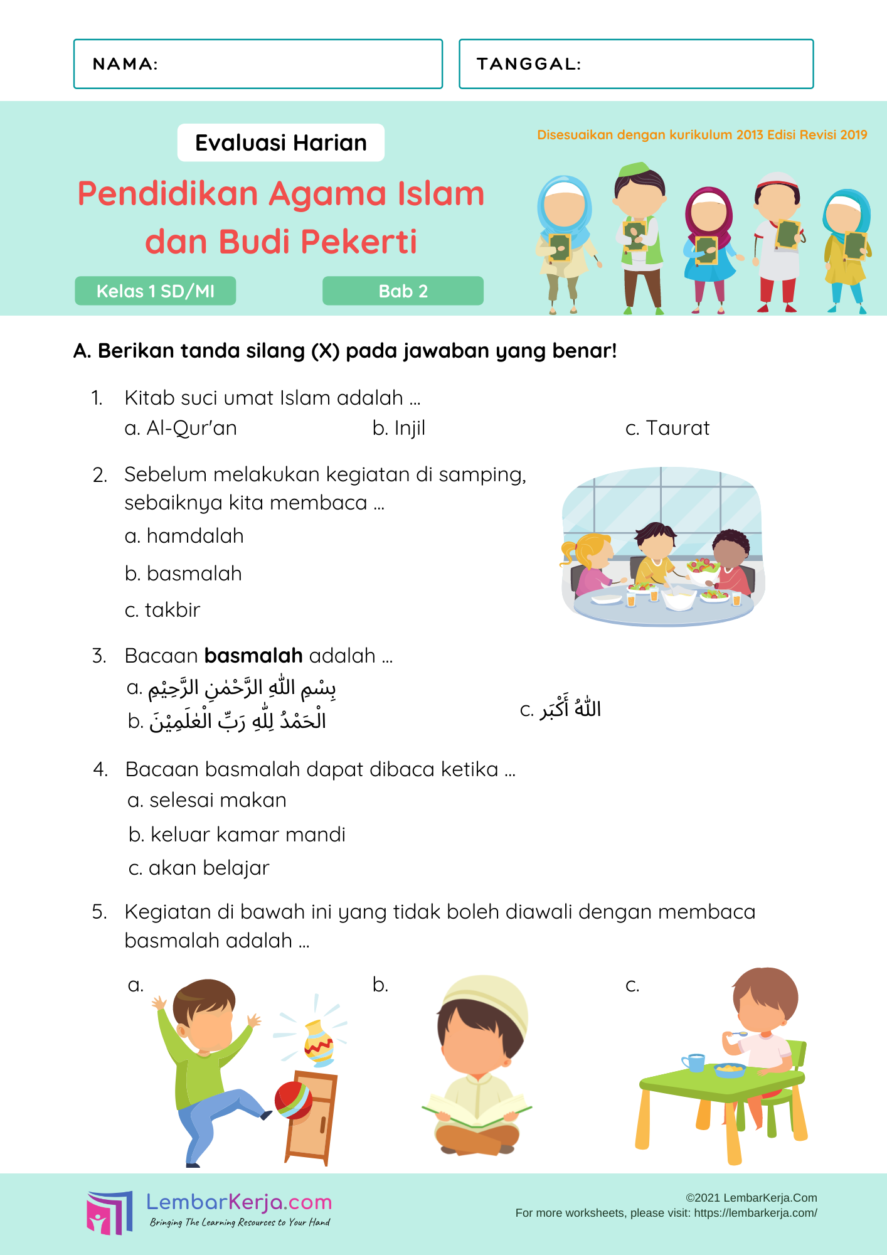 Materi Agama Islam Kelas 1 Sd Kurikulum 2013