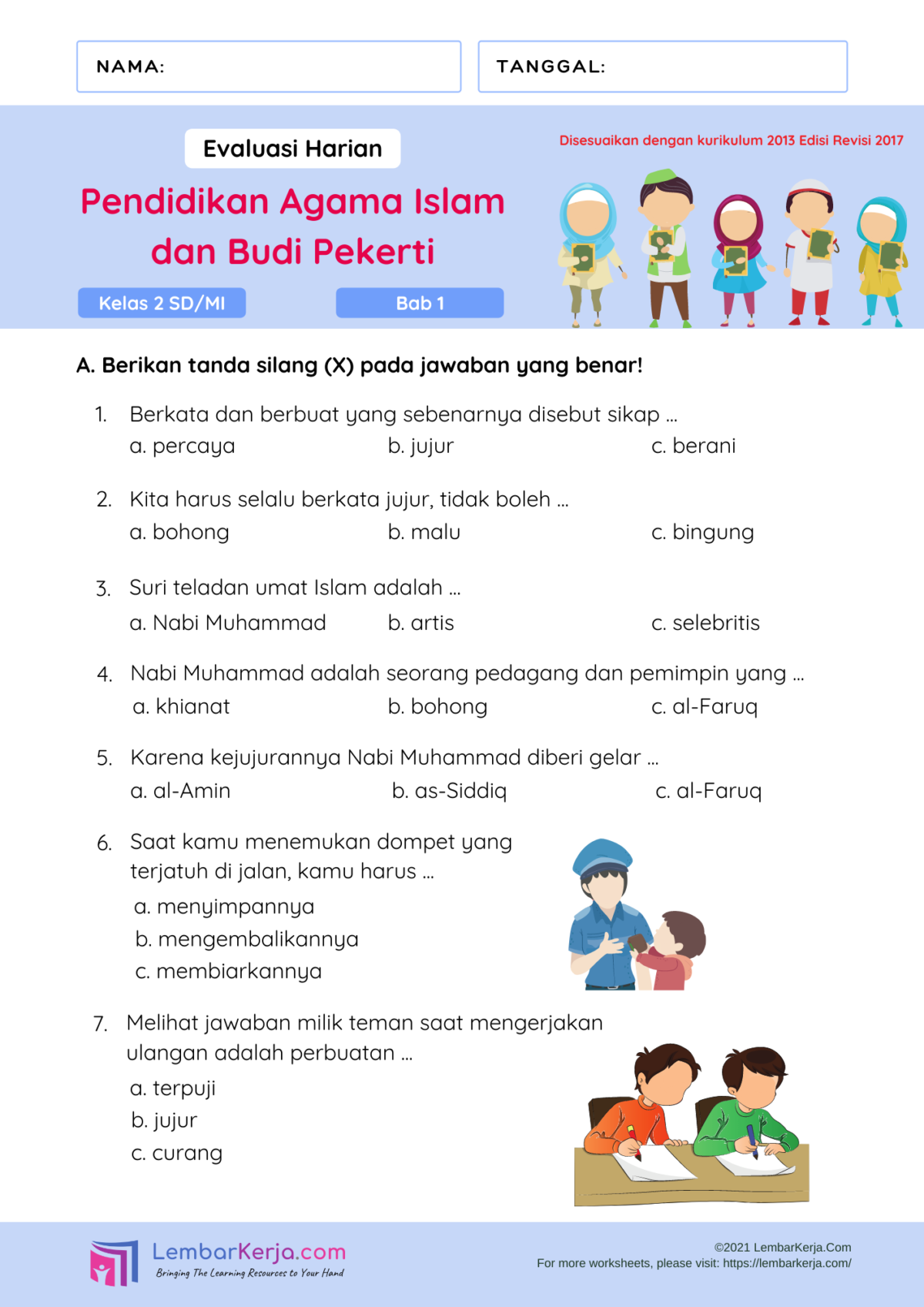 Soal Pai Kelas 5 Sd Bab 2 Kitab Kitab Allah Dan Kunci Jawaban Mobile