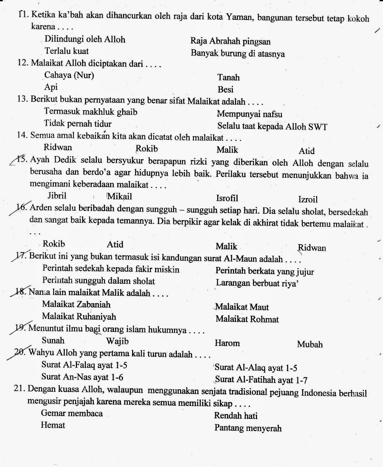 28++ Soal ujian agama kristen kelas 1 sd semester 2 tahun 2020 info