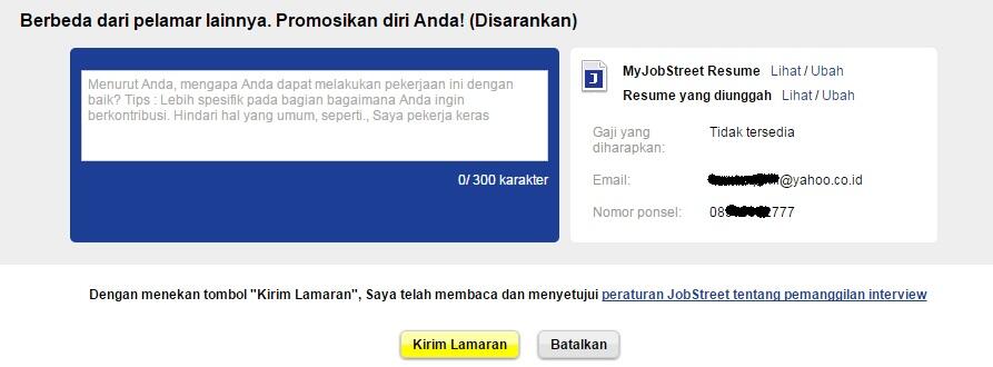 Contoh Kalimat Mempromosikan Diri Di Jobstreet Fresh Graduate