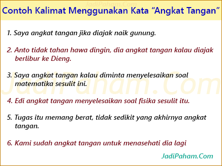 Buatlah Kalimat Dengan Menggunakan Kata Kata Berikut – Cara Golden