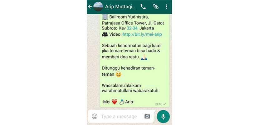 40 Contoh Broadcast Acara di WhatsApp Menarik (Semua Event)