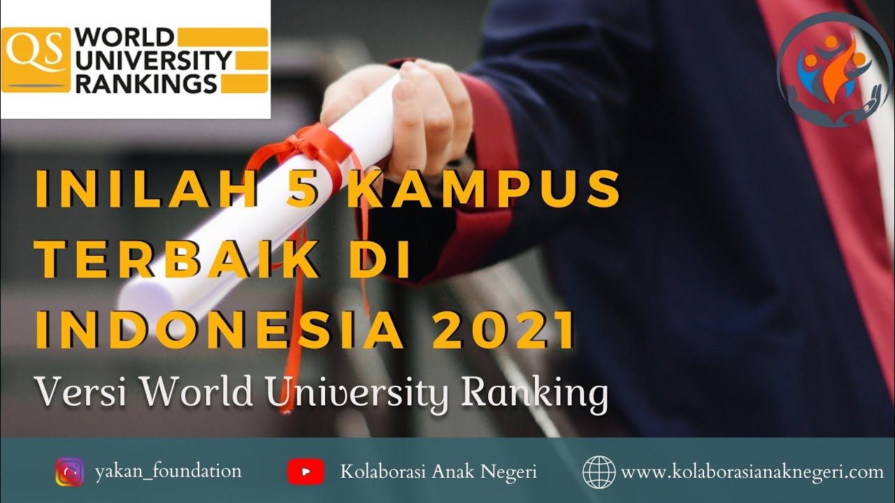 5 Kampus Terbaik di Indonesia 2021 Versi QS World University Ranking