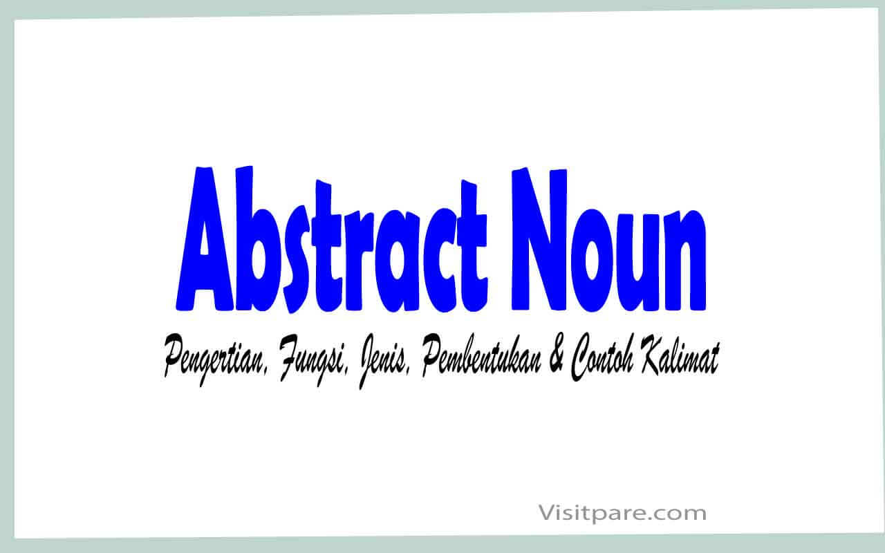 Contoh Concrete Noun Beserta Artinya