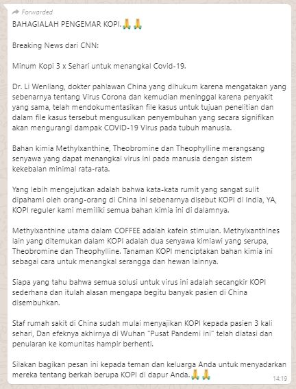 16782 fakta kopi bisa cegah covid 19